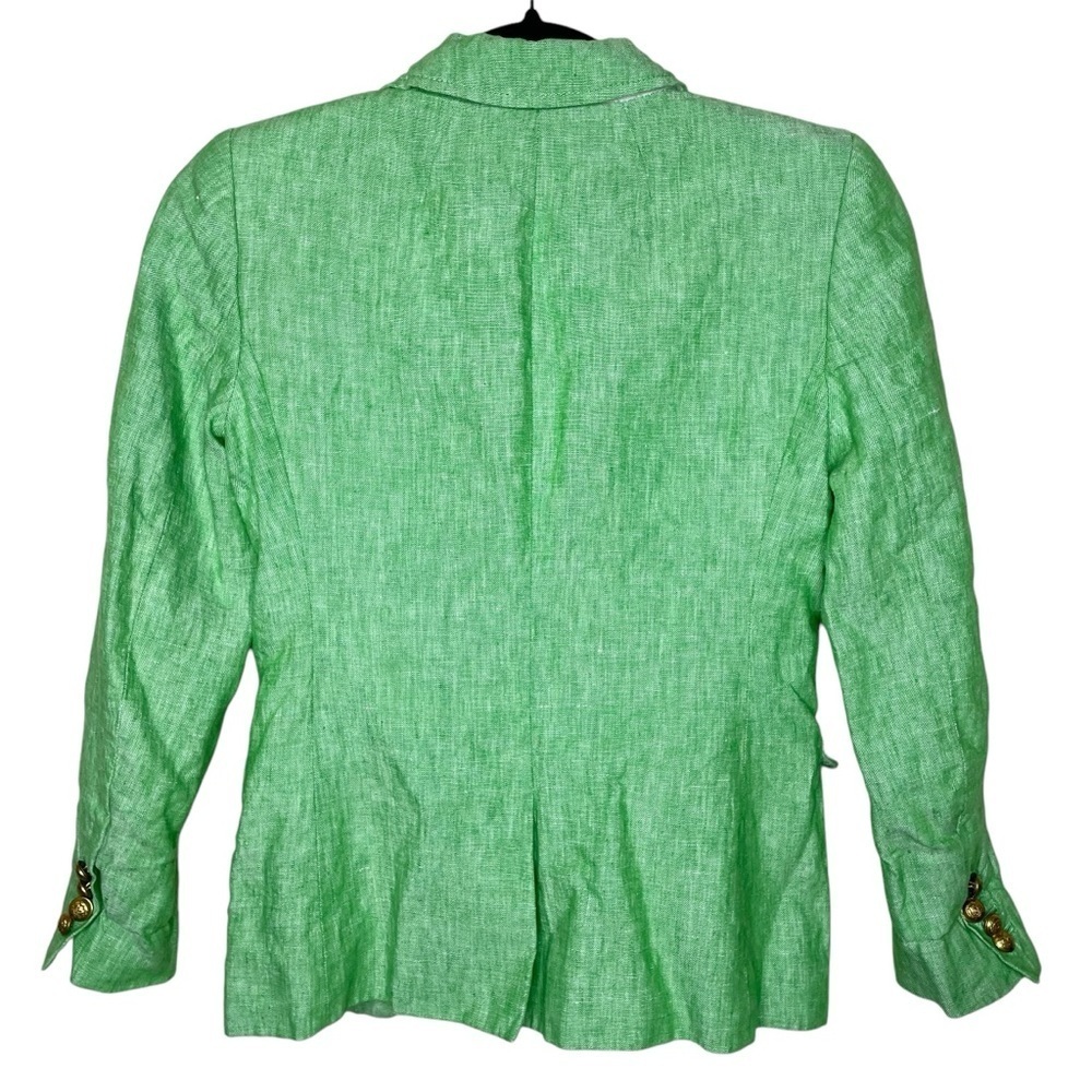 J. Crew Rhodes 100% Linen Blazer Jacket Lime - Picture 4 of 16